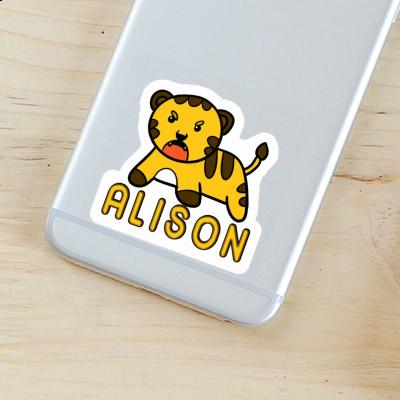 Alison Sticker Tiger Notebook Image