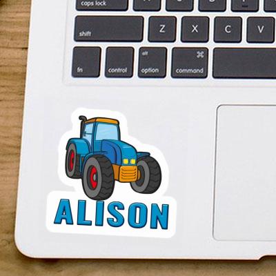 Autocollant Alison Tracteur Notebook Image