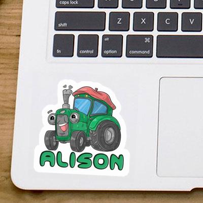 Tractor Sticker Alison Laptop Image