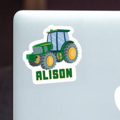 Alison Sticker Tractor Laptop Image