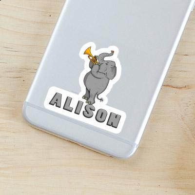 Trompeten-Elefant Sticker Alison Gift package Image