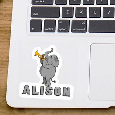 Trompeten-Elefant Sticker Alison Gift package Image