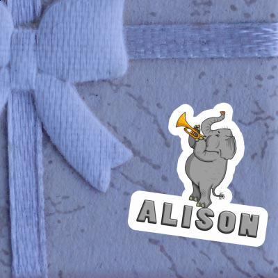 Trompeten-Elefant Sticker Alison Gift package Image