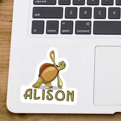 Sticker Alison Yoga-Schildkröte Gift package Image