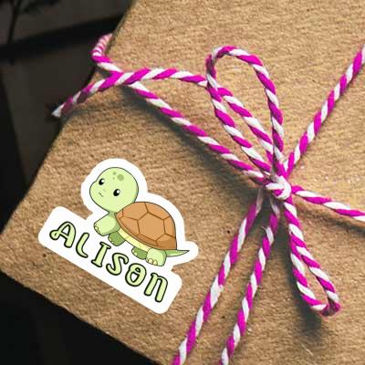 Alison Autocollant Tortue Notebook Image