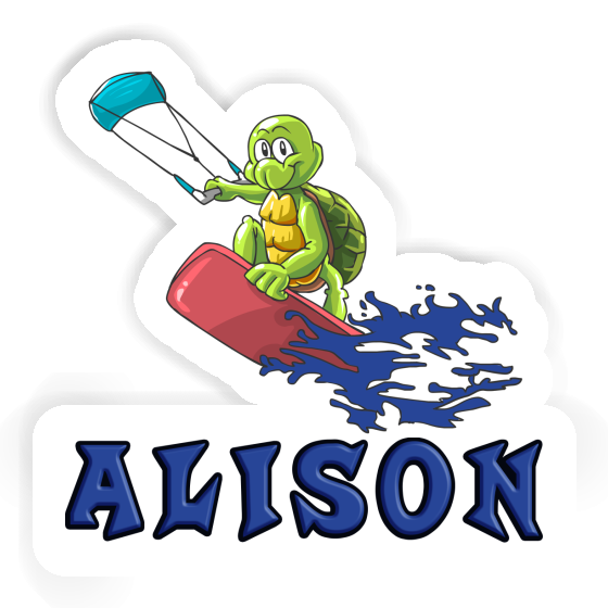 Kitesurfer Sticker Alison Gift package Image