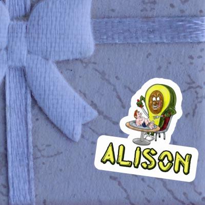 Alison Autocollant Avocat Image