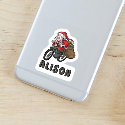 Sticker Bicycle Rider Alison Notebook Image