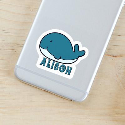 Alison Sticker Whale Fish Gift package Image