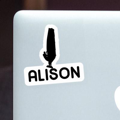 Alison Sticker Windsurfer Image