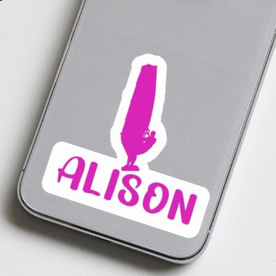 Sticker Alison Windsurfer Laptop Image