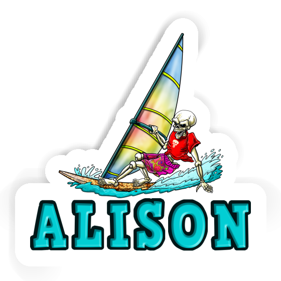 Alison Sticker Surfer Image