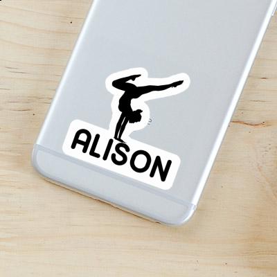 Sticker Alison Yoga Woman Image