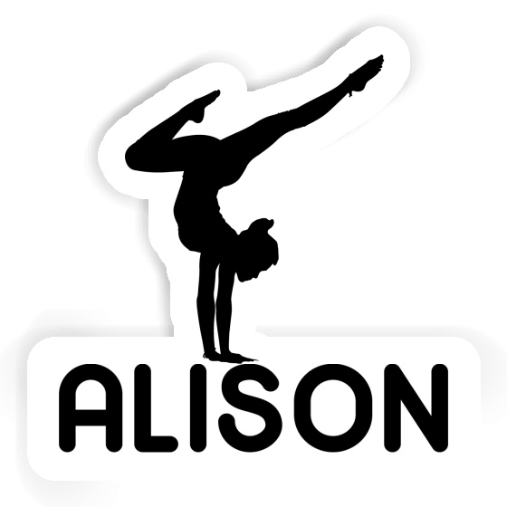 Sticker Alison Yoga Woman Gift package Image