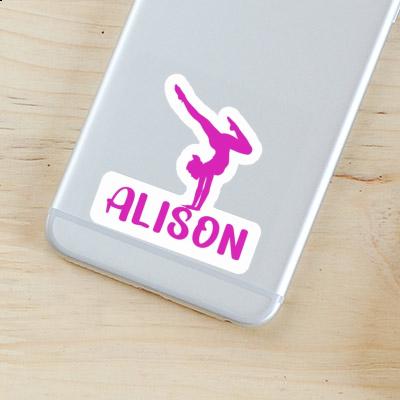 Alison Sticker Yoga Woman Gift package Image