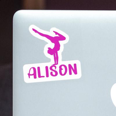 Alison Sticker Yoga Woman Gift package Image