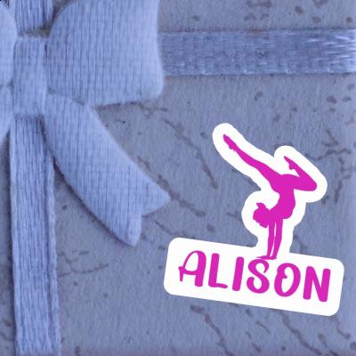 Alison Sticker Yoga Woman Notebook Image