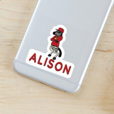 Sticker Alison Zebra Image