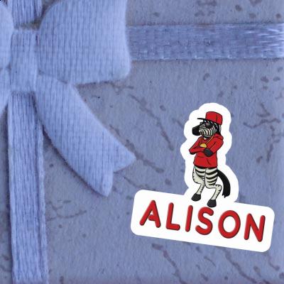 Sticker Alison Zebra Image