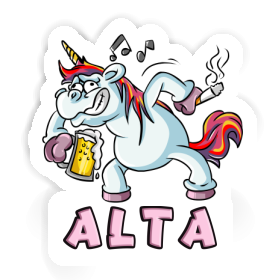 Aufkleber Party-Einhorn Alta Image