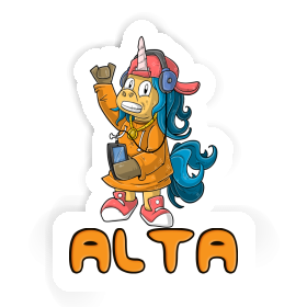 Sticker Hip-Hop Einhorn Alta Image
