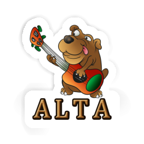 Alta Sticker Gitarrenhund Image