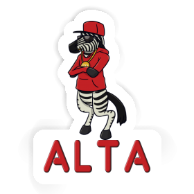 Zebra Sticker Alta Image
