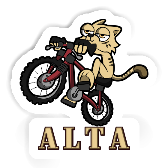 Aufkleber Alta Fahrradkatze Notebook Aufkleber Alta Fahrradkatze Notebook Image