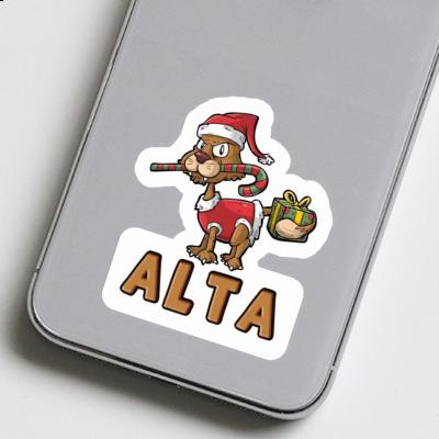 Autocollant Alta Chat de Noël Laptop Image