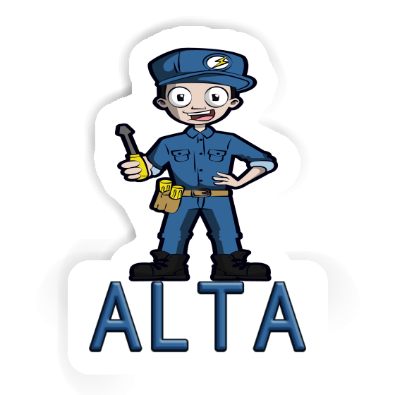 Sticker Alta Electrician Notebook Sticker Alta Electrician Gift package Image