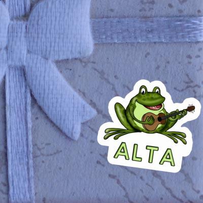 Sticker Guitar Frog Alta Notebook Image