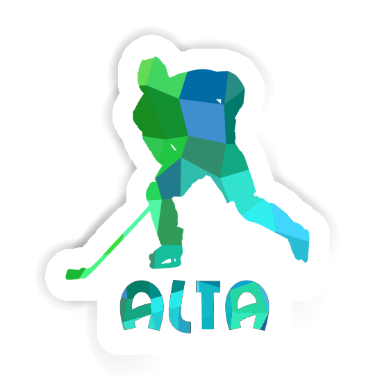 Hockey Player Sticker Alta Hockey Player Sticker Alta Image
