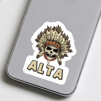 Autocollant Alta Enfants tête de mort Notebook Autocollant Alta Enfants tête de mort Gift package Image
