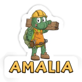 Sticker Amalia Construction worker Image