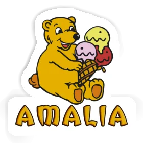 Sticker Amalia Ice Cream Bear Image