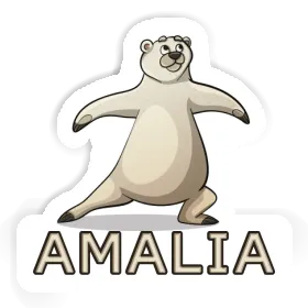 Yoga Bear Sticker Amalia Image