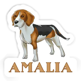 Sticker Amalia Beagle Image