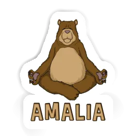 Amalia Sticker Yoga Bear Image