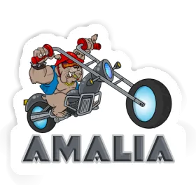 Sticker Motorbike Rider Amalia Image