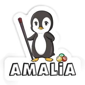 Amalia Sticker Billiards Player Image