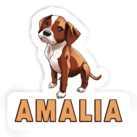 Amalia Sticker Boxer Dog Image