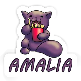 Sticker Amalia French Fry Cat Image