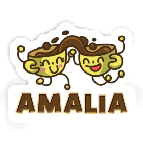 Autocollant Amalia Kaffee Image