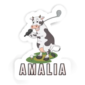 Sticker Golf Cow Amalia Image