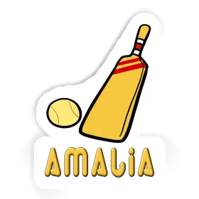 Sticker Amalia Cricket Bat Image