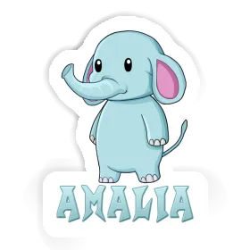 Sticker Elephant Amalia Image