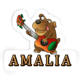 Sticker Guitar Dog Amalia Image