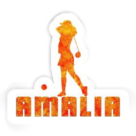 Sticker Amalia Golfer Image