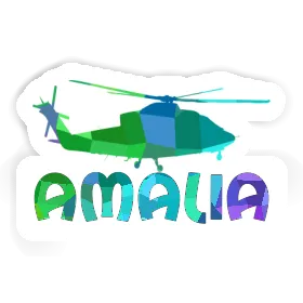 Sticker Amalia Helicopter Image