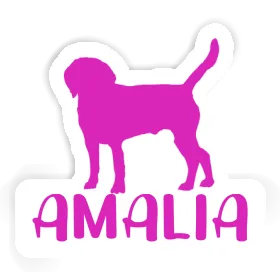 Amalia Autocollant Chien Image